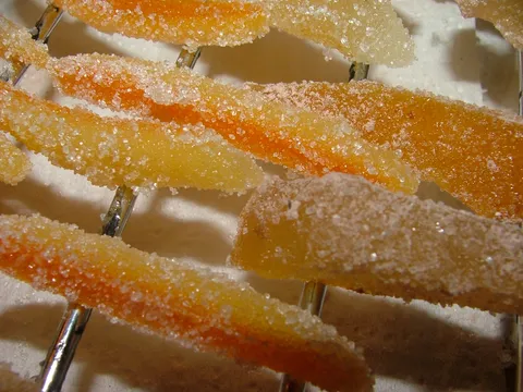 Kandirani štapići od pomorandže  ( arancini )