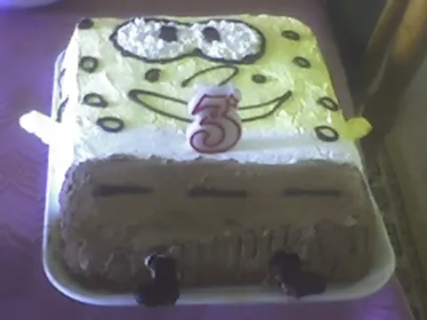 Spužva Bob (torta mome sinu za 3 rođendan)