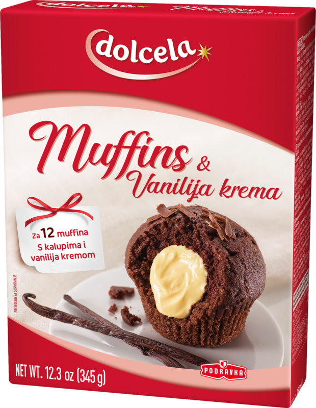 Punjeni muffini s okusom vanilije ♥ Podravka