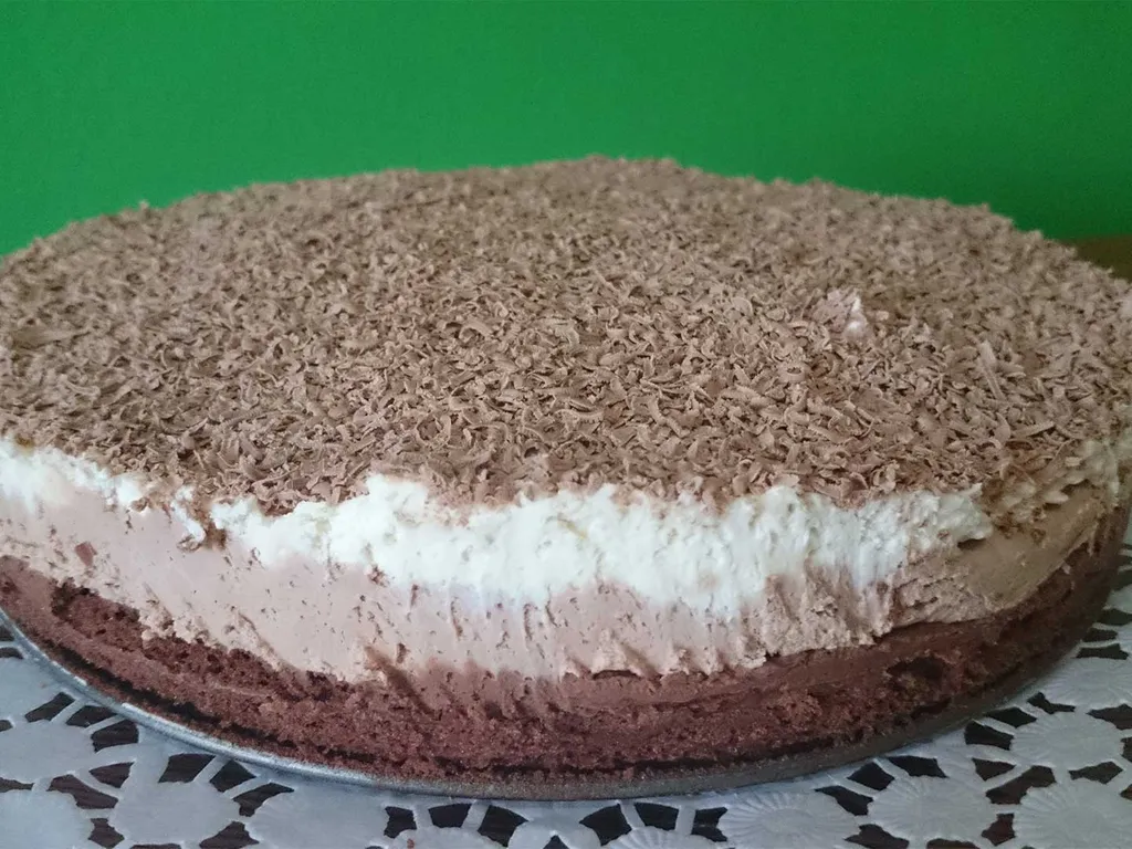 Tri Color Chocolate Cake