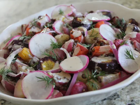 Salata od lece i pecenih karota