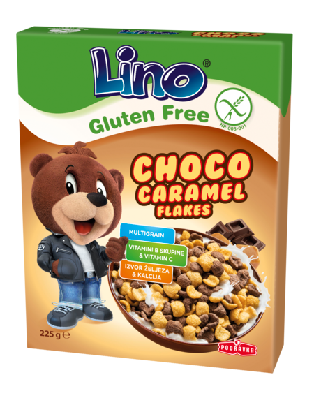 Lino Choco caramel flakes brez glutena