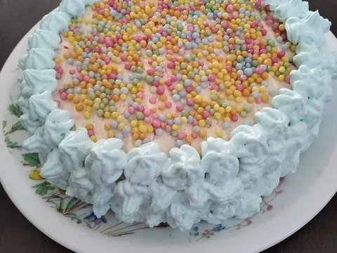 Rođendanska torta  od mojih unuka za baku!