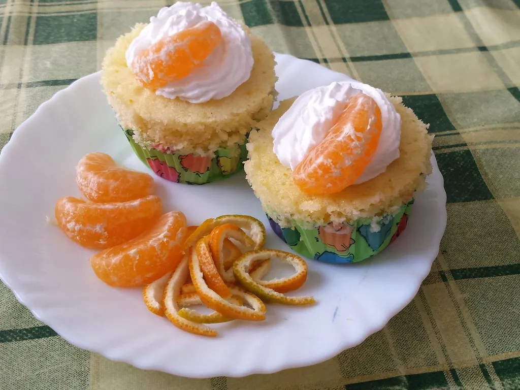 Mandarini muffini iz mikrovalke