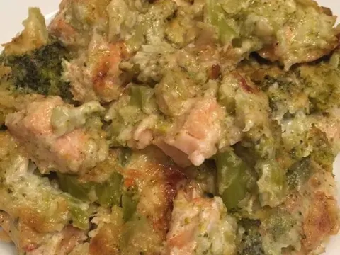 Riba i brokoli u bijelom sosu