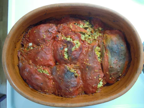 Paprike sa sampinjonima i quinoa - Pomoravka