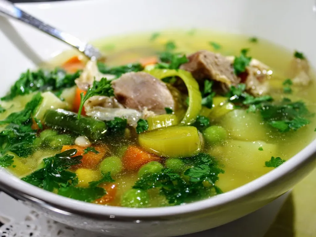 Ćureća povrtna čorbica (Turkey and vegetable soup )
