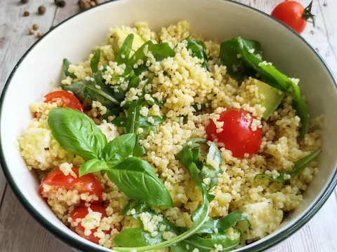 Tricolore Avocado and Couscous Salad