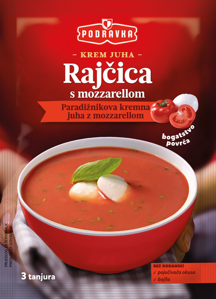Krem juha od rajčice s mozzarellom