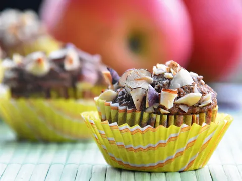 muffini od rogaca, heljde i jabuka | dmbio kuhinja
