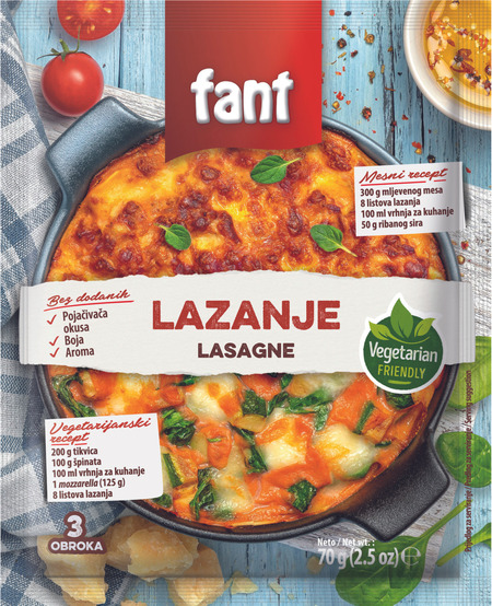 Fant seasoning mix for lasagna