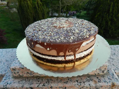 Chocolate truffle layer cake by ivana-7