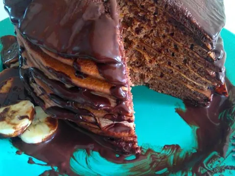 Choco pancake tower