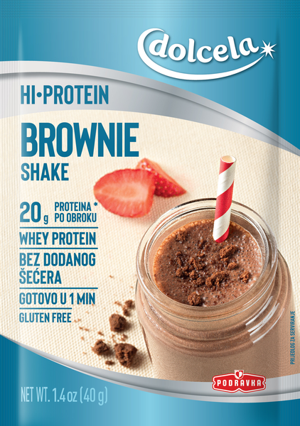 Dolcela hi protein shake Brownie