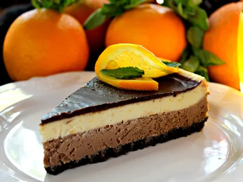 Chocolate- Orange Cheesecake...