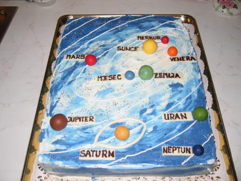 Torta Sunčev sustav po ideji MinjeB