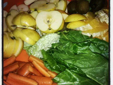 priprema voća/povrća za smoothie