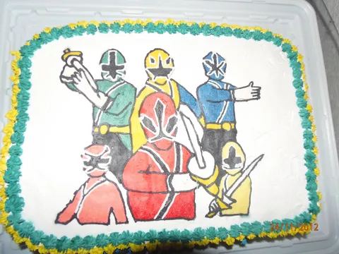 Power rangers samurai torta