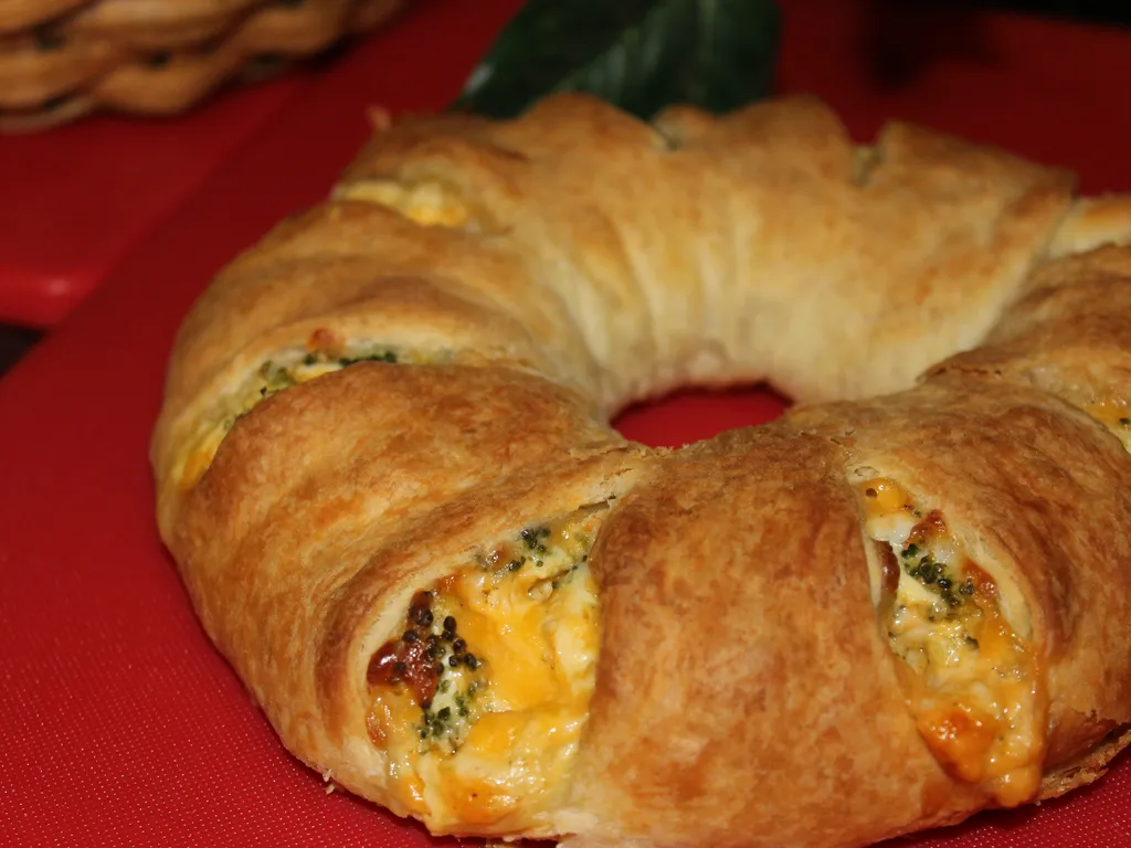 Ring with broccoli and cheese...