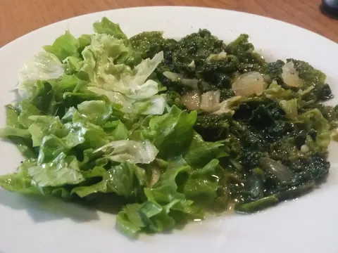 Kelj i zelena salata