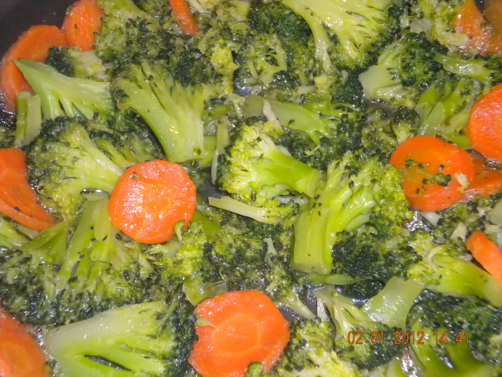 Brokula i sargarepa , kao prilog