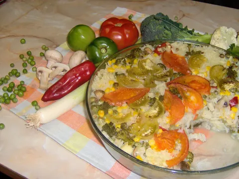 Dinstani pirinač- sa 12 vrsta povrća