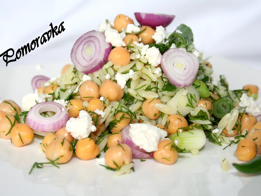 Orzo salata sa leblebijama/slanutak