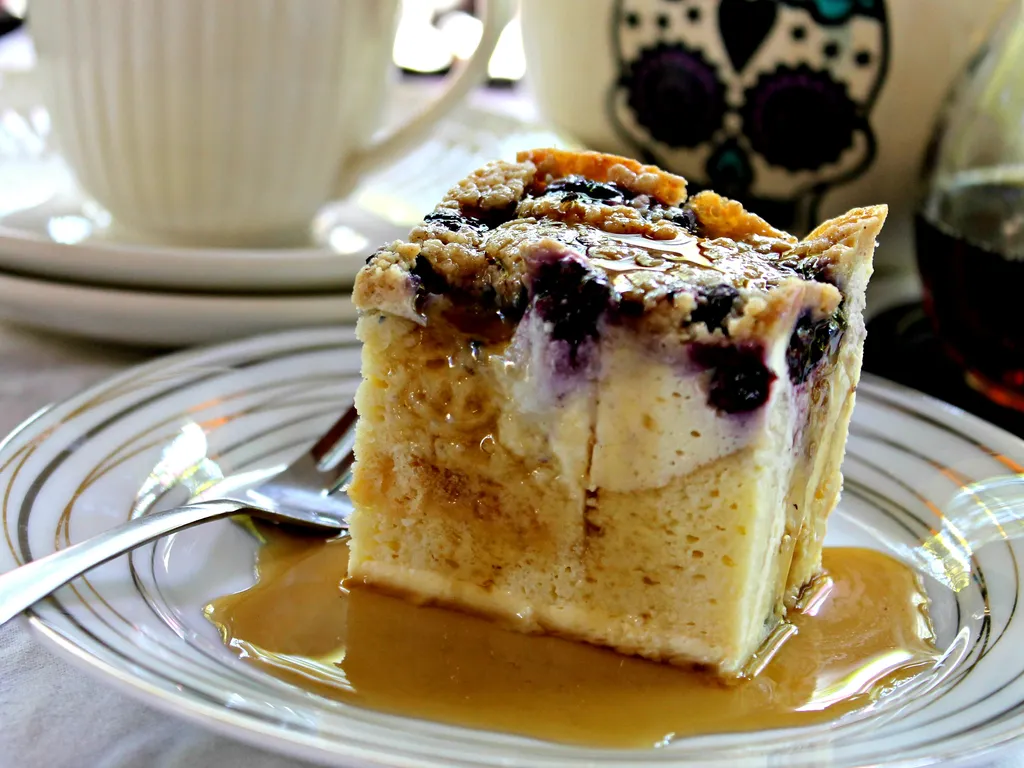 Pancake Blueberry-Cream Cheese casserole...