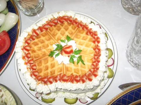Torta od slanih galeta-pravila bratovljeva žena (moja Ivana)
