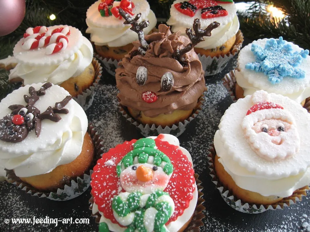 Božićni Cupcakes