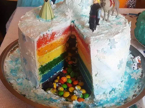 Rainbow cake iznenadenja