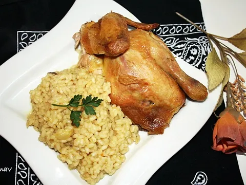 Zapečeni riž iz pečnice ili (Tava oriz sa piletinom)