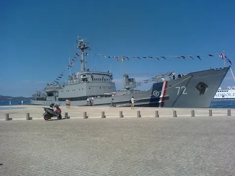 Ratni brod HRM-a u Zadru ,5.8.2010