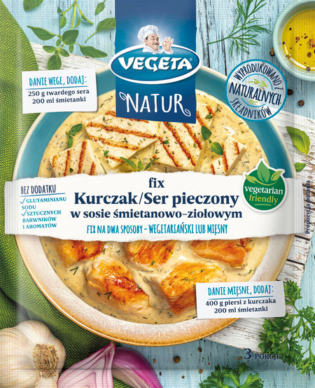 Fix Vegeta Natur Kurczak/Ser pieczony w sosie śmietanowo-ziołowym
