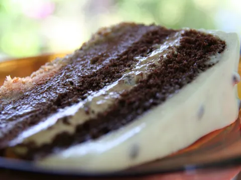 Čoko-mocca nazovi cheesecake by Milizca + biskvit Choco Jogobella by -V-L-