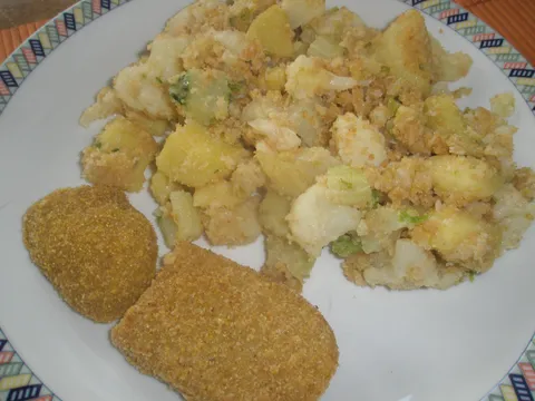 Karfiol i krumpir na prezlama