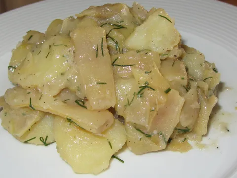 Abšmalcane mahune s krumpirom