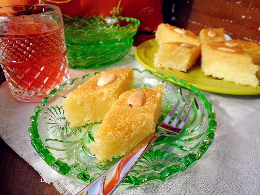 BASBOUSA-marokanski kolač od griza sa šećernim sirupom
