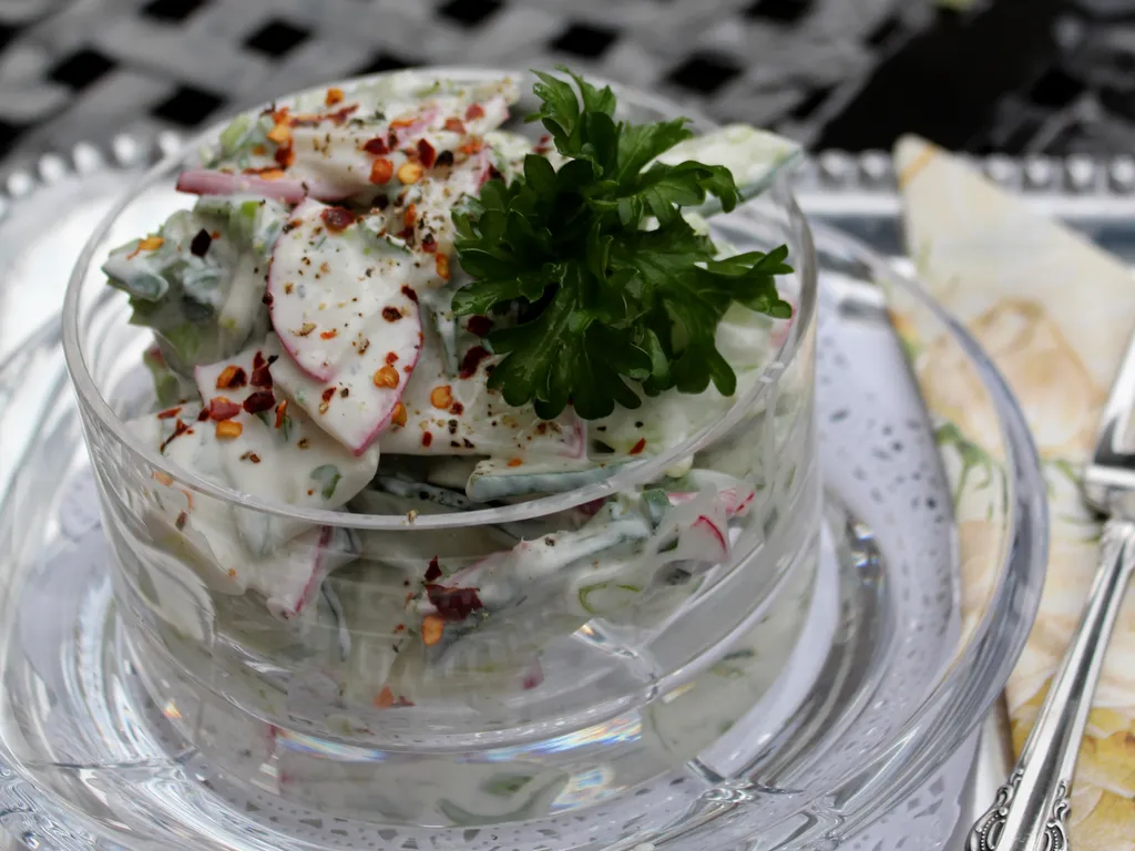 Salata od krastavca i rotkvica sa aromatičnim prelivom