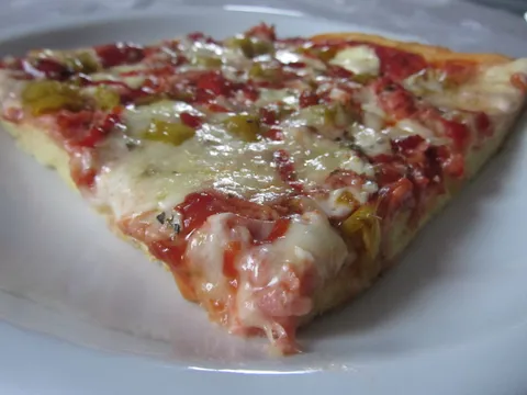 Pizza BEZ kvasca sa feferonima