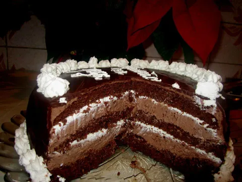bozicna  cokoladna torta