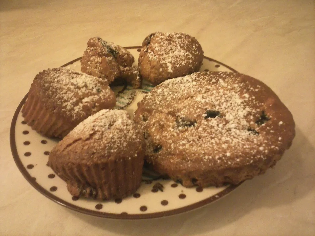 Intergralni Muffins sa Borovnicama i Cokoladom