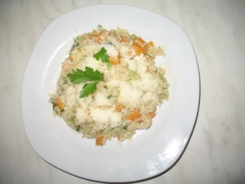 Hrskava riža i povrće