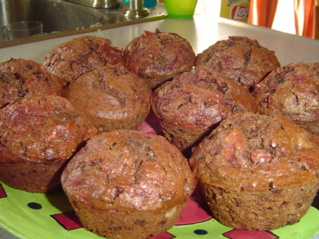 Cikla &#38; čokolada muffin