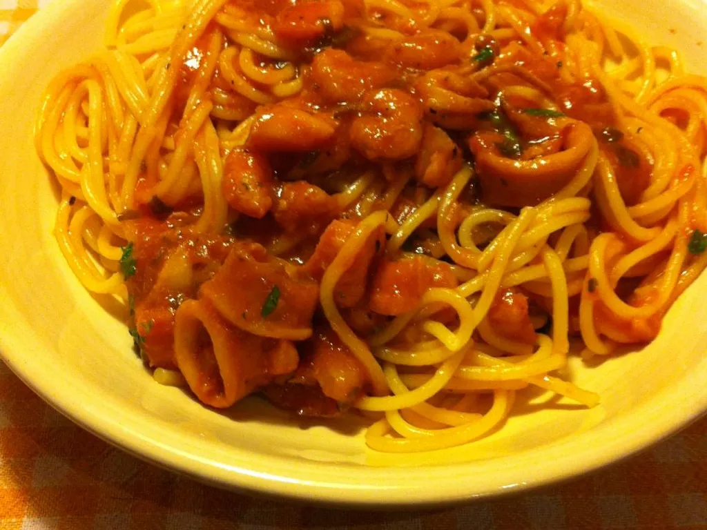 Špageti sa plodovima mora