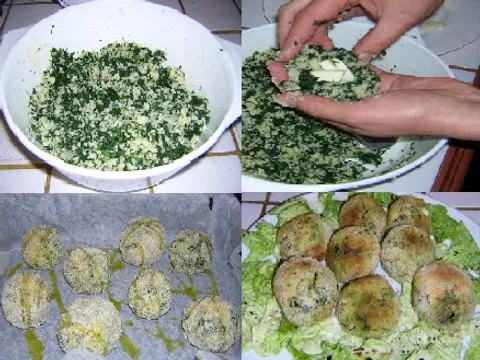 Zelne couscous loptice