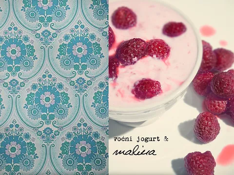 Voćni jogurt od malina