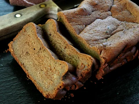 Chocolate-almond flour rum cake...