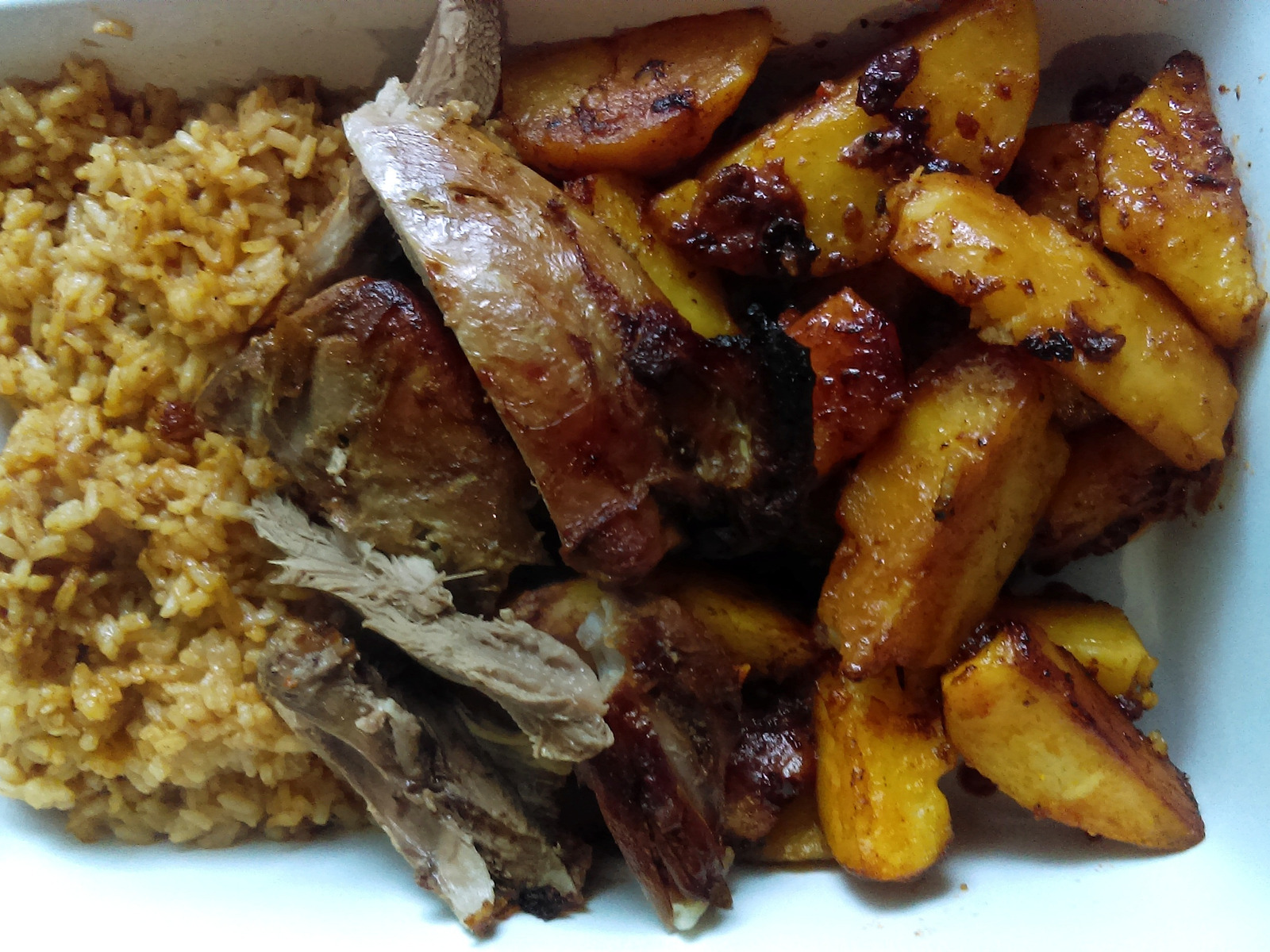 Takt Molim pola  Pečeno meso s krumpirima i rižom (iz pećnice) - Coolinarika