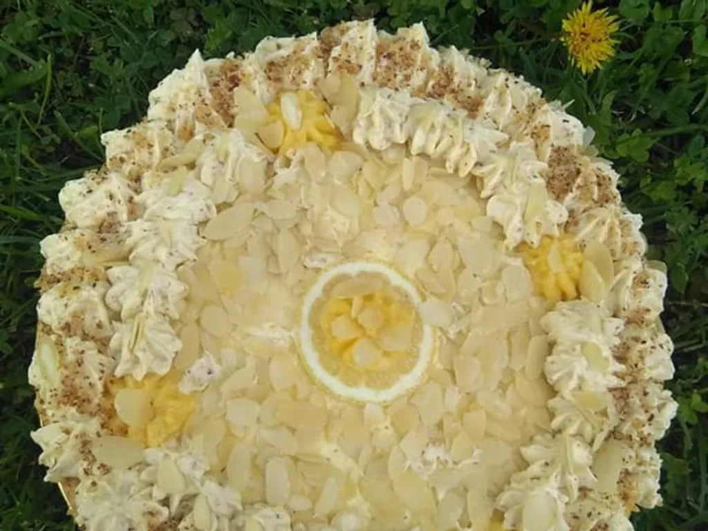 Limun-badem-vanila torta